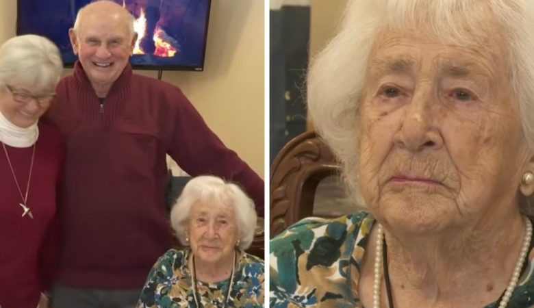 Zwillinge feiern gemeinsam ihren 80. Geburtstag, aber die 103-jährige Mutter ist der Ehrengast